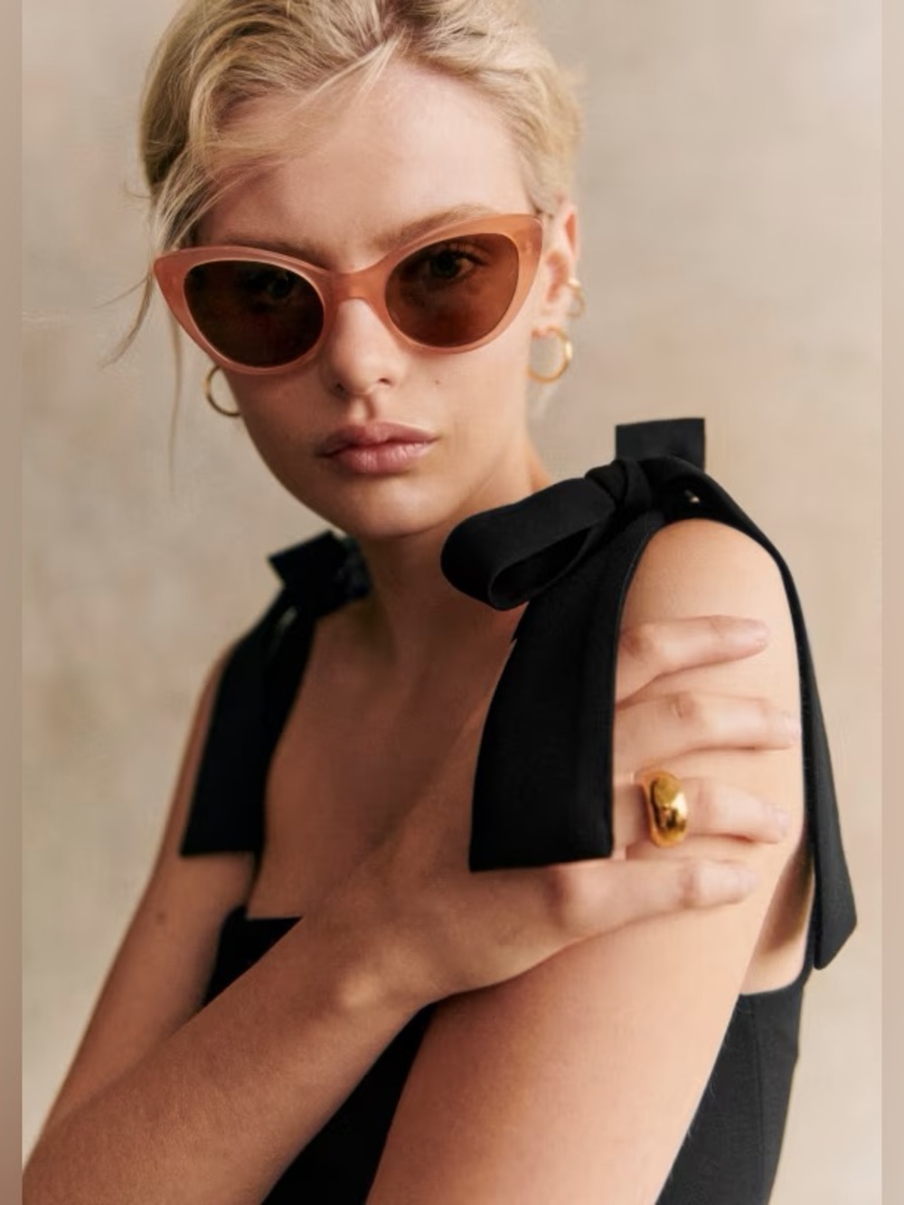 Sezane Bianca Sunglasses in Blush New with Box